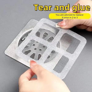 Shower Drain Hair Catcher Mesh Stickers