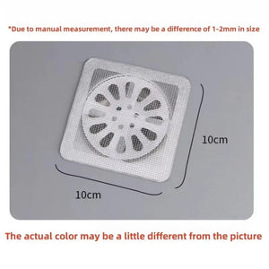 Shower Drain Hair Catcher Mesh Stickers