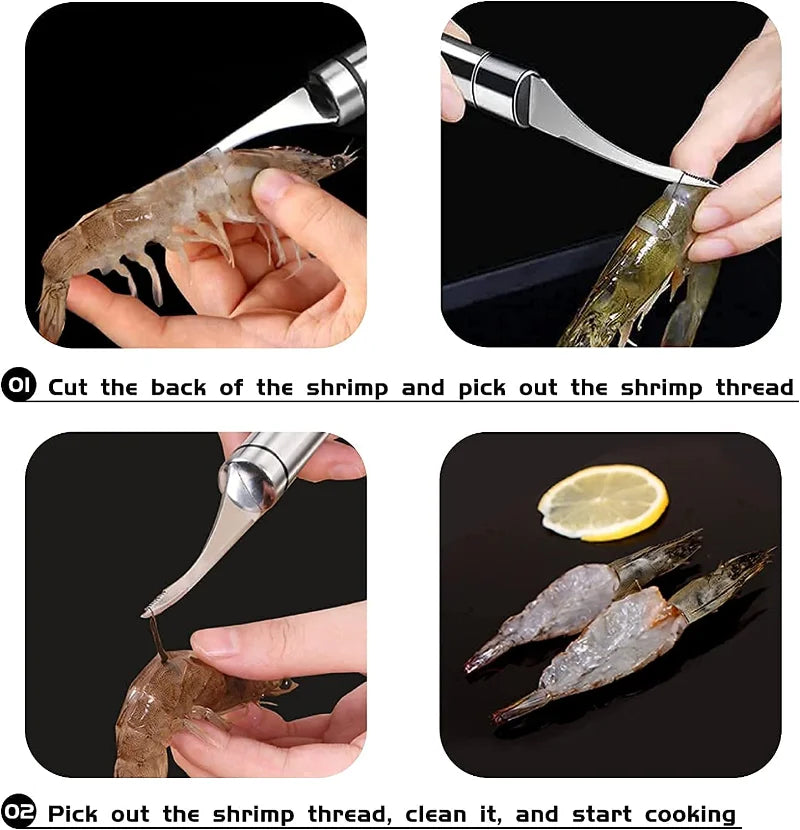 5 in 1 Multi-functional Shrimp Peeler Knife Tool