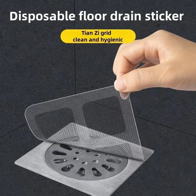 Shower Drain Hair Catcher Mesh Stickers
