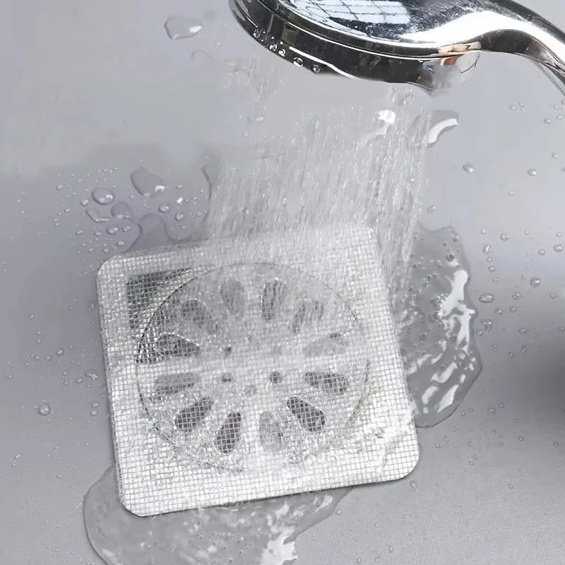 Shower Drain Hair Catcher Mesh Stickers