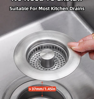 3-in-1 Stainless Steel Sink Drain Strainer