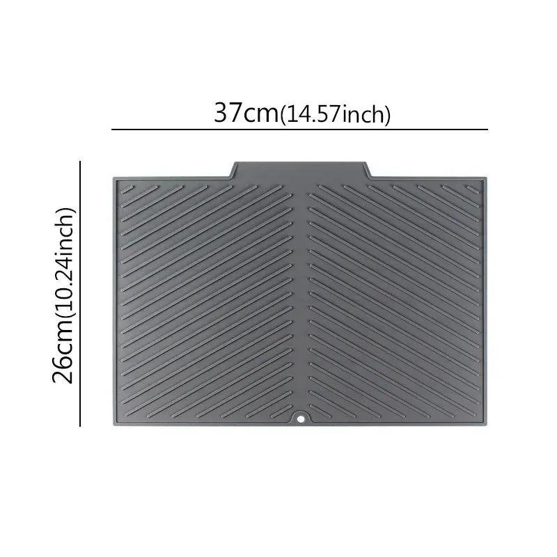 Sloped Silicone Draining Mat – Heat-Proof & Non-Slip