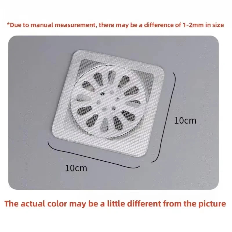Shower Drain Hair Catcher Mesh Stickers