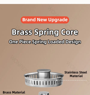3-in-1 Stainless Steel Sink Drain Strainer