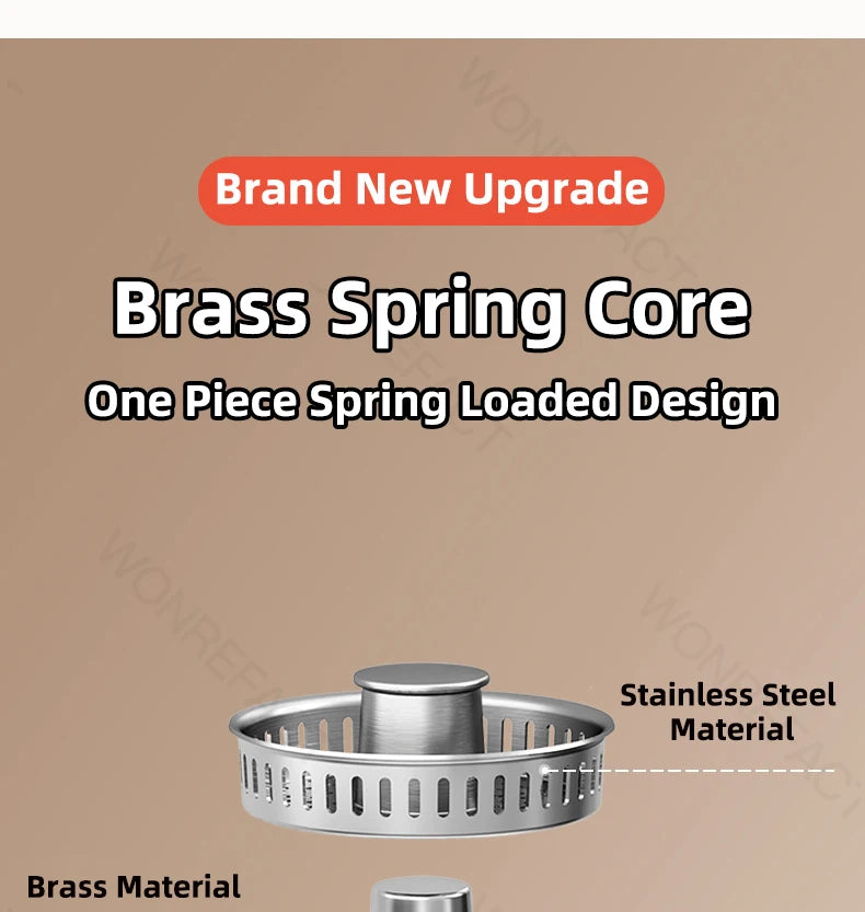 3-in-1 Stainless Steel Sink Drain Strainer