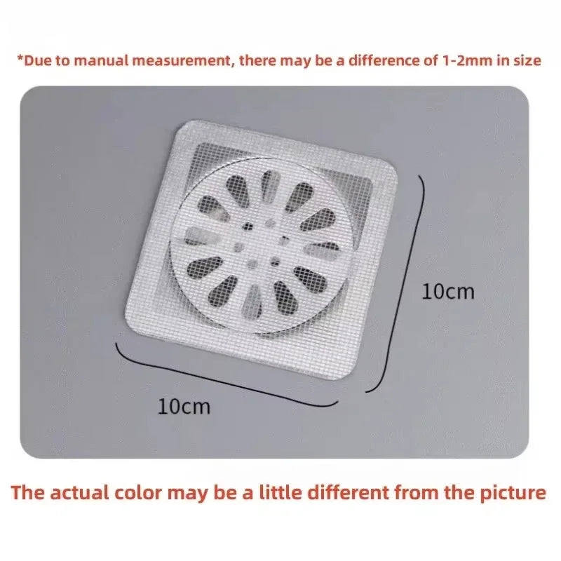 Shower Drain Hair Catcher Mesh Stickers