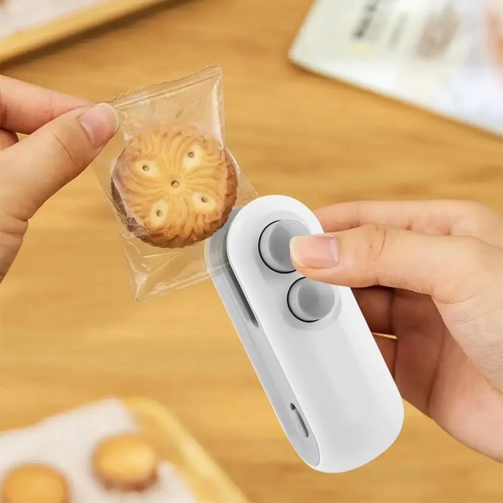 Mini Magnet USB Rechargeable Bag Sealer With Cutter